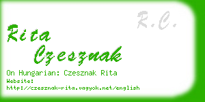 rita czesznak business card